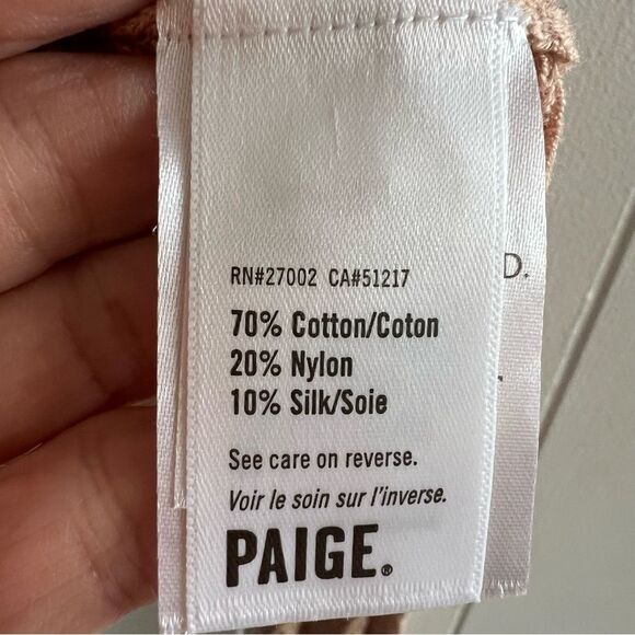 PAIGE Susan Pointelle Cotton & Silk Blend Cardigan - Picture 6 of 13